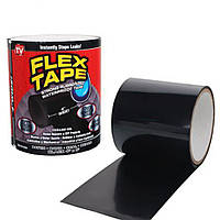 Скотч-стрічка водонепроникна Flex Tape Solid Black ізоляційний матеріал для ремонту труб човнів і шлангів