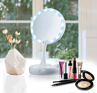 Складное зеркало для макияжа с Led подсветкой Magic MyFoldAway Mirror (464849)(st232)