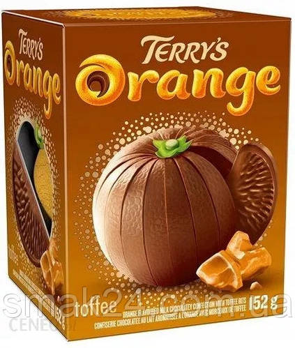 Шоколадный апельсин с кусочками ириса Тerrys Chocolate Orange Toffee ...
