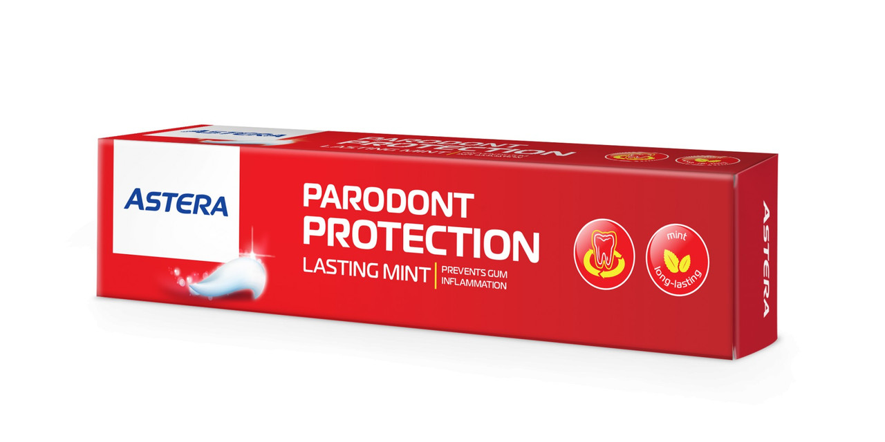 Зубна паста для захисту від пародонтозу Aroma Astera Parodont Protection Lasting Mint 110 мл