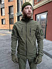 🔥 Куртка Soft Shell "Ultimatum - Gryphon" (Олива) (непромокаємий куртка, тактична, нгу, зсу, військова), фото 7