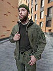 🔥 Куртка Soft Shell "Gryphon" (Олива) (непромокаємий куртка, тактична, нгу, зсу, військова), фото 4