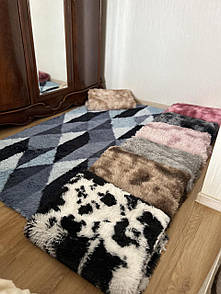 Хутряний килимок на підлогу 90х200 см різні кольори