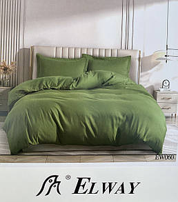 Двоспальна постільна білизна Elway зелена