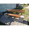 Лава з бетону «Паркова» зі спинкою, вулична., фото 10