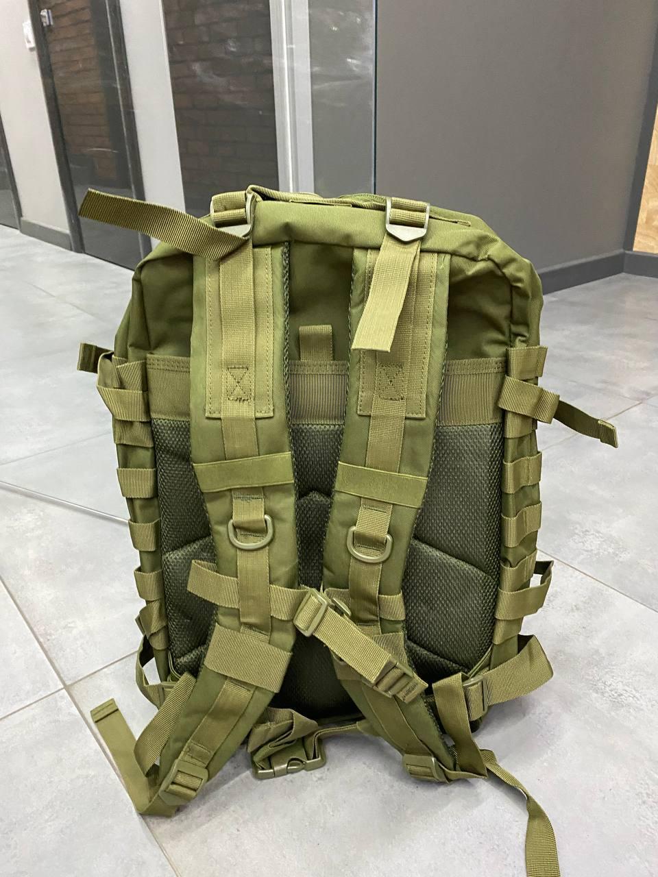 Армейский рюкзак на 45 л для военных Yakeda, Тактический армейский рюкзак Yakeda Олива - фото 8 - id-p1960765891
