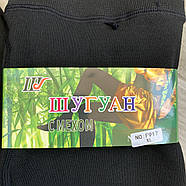 Колготки жіночі поліамід на хутрі Шугуан, чорні, розмір XL (48-54), 917, фото 4