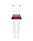 Еротичний костюм школярки з міні-спідницею Obsessive Schooly 5pcs costume, S/M, L/XL, фото 6