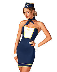 Еротичний костюм стюардеси Obsessive Stewardess uniform, XS/S, М/L