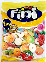 Фруктові жувальні цукерки (мармелад) ТМ Фіні (Fini) у пакетах КИСЛІ КІЛЬЦЯ АССОРТІ 1 кг