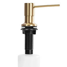Врізний дозатор для рідини REA BRUSHED GOLD 330мл., фото 3