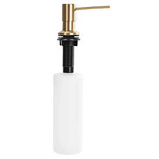 Врізний дозатор для рідини REA BRUSHED GOLD 330мл., фото 4