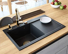 Врізний дозатор для рідини REA BRUSHED GOLD 330мл., фото 6