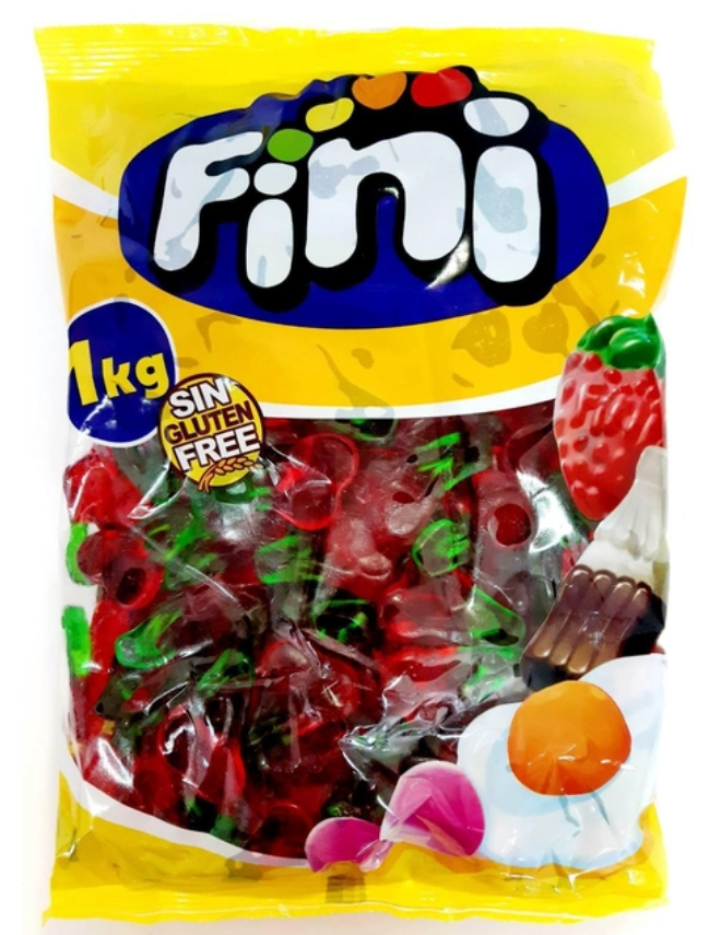 Фруктовые жевательные конфеты (мармелад) ТМ Фини (Fini) в пакетах ВИШЕНКИ 1 кг - фото 1 - id-p1960802523