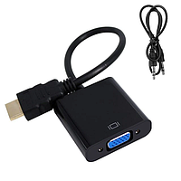 Переходник HDMI to VGA с аудио адаптером конвертер Код:MS05