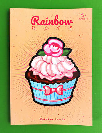 Канц Блокнот A5/96 "Profiplan" /901227/ ЧИСТІ "Cake" peach, кол. вн/блок, скл., мат/лам, 70г., фото 1
