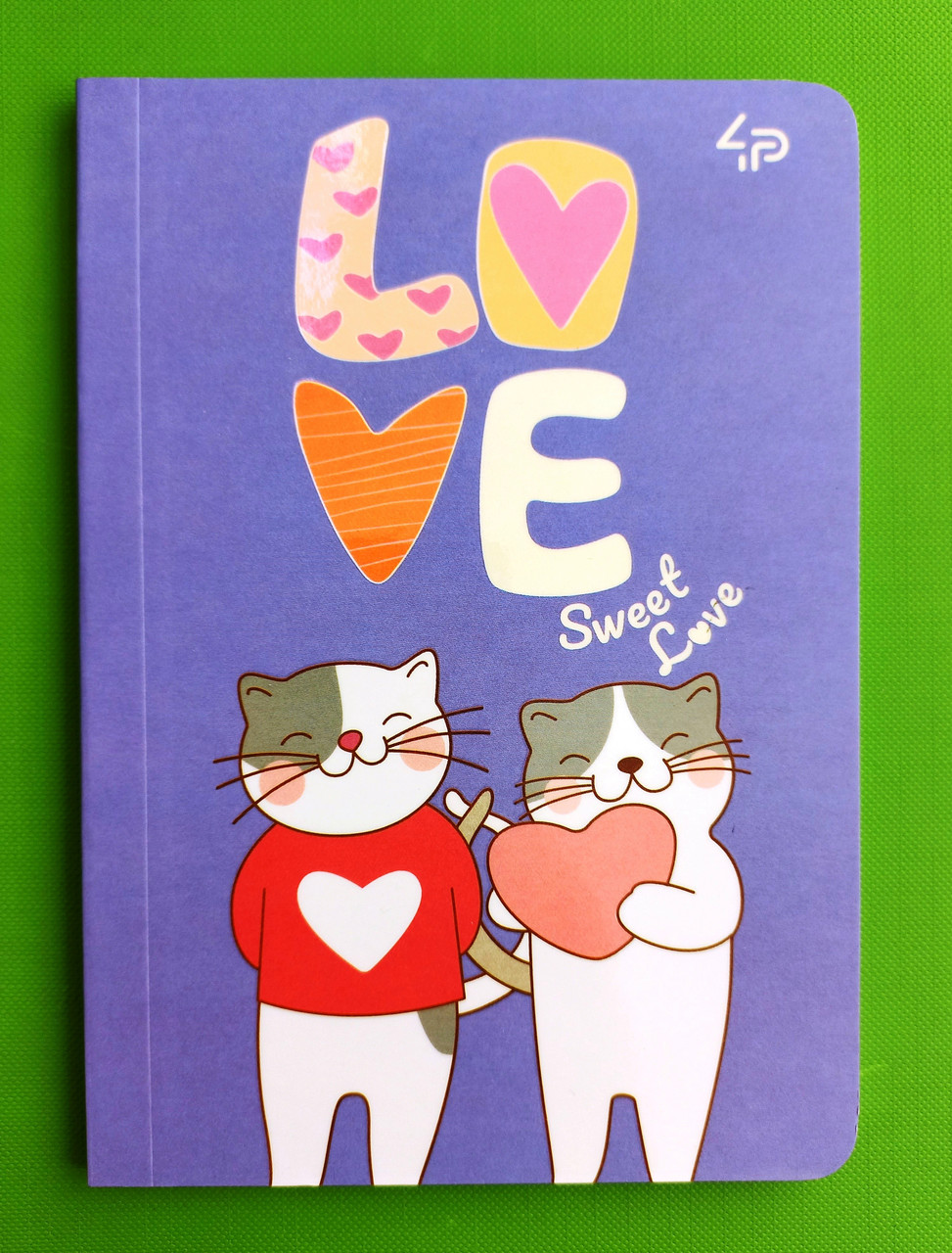 Канц Блокнот A6/80 "Profiplan" /904242/ ## "Sweet love note" cats, склейка, глянц/лам, 70г