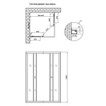Душова кабіна Lidz Wawel SC90x90.SAT.LOW.FR, скло Frost 4 мм без піддону, фото 2