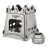 Туристична піч для щепок + спиртовий пальник LIXADA Titanium + трубка для роздування вогню, фото 3