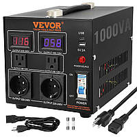 VEVOR 1000W Voltage Converter Transformer AC 110V 220V Трансформатор-преобразователь 2x американские NEMA