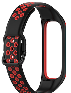 Ремінець DK Silicone Sport Band Nike для Samsung Galaxy Fit2 (R220) (black/ red)