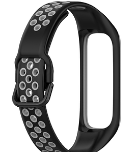 Ремінець DK Silicone Sport Band Nike для Samsung Galaxy Fit2 (R220) (black/grey)