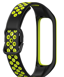 Ремінець DK Silicone Sport Band Nike для Samsung Galaxy Fit2 (R220) (black/green)