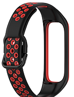 Ремешок DK Silicone Sport Band Nike для Samsung Galaxy Fit2 (R220) (black / red)