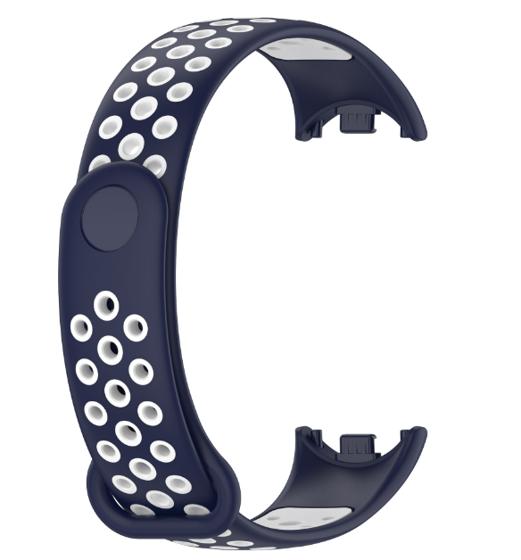 Ремінець CDK для Xiaomi Mi Smart Band 9 | Silicone Sport Band Nike (015815) (blue / white)