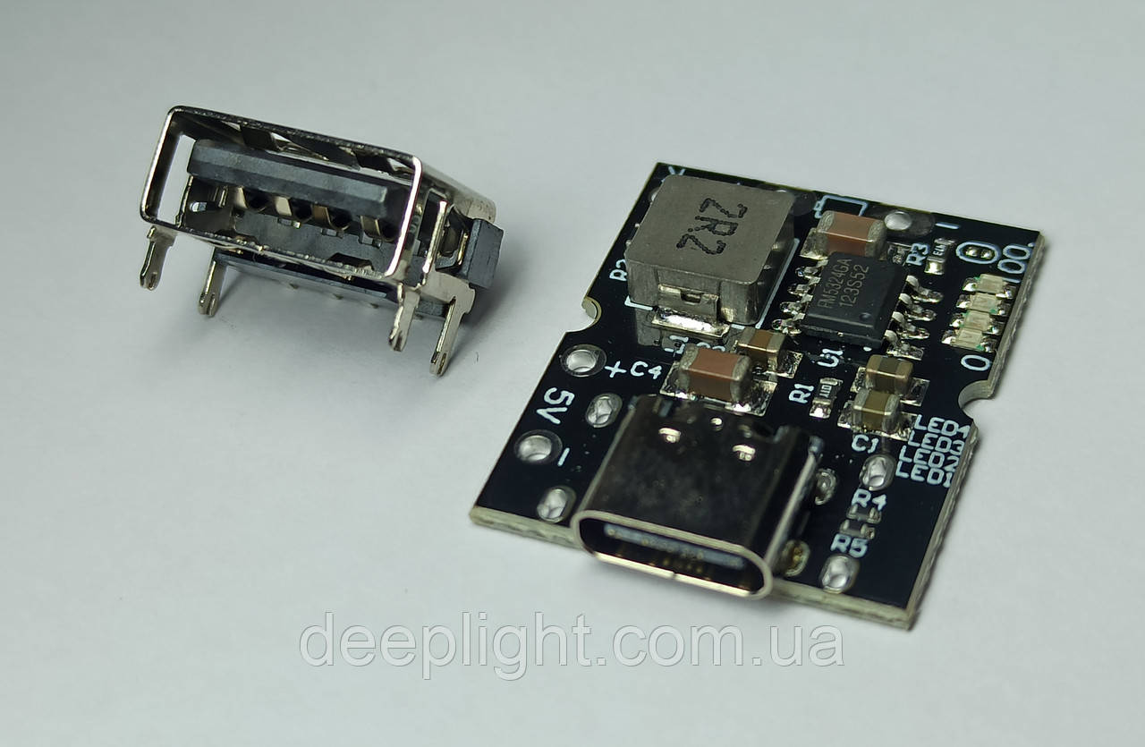 2R2 Type-C PowerBank USB 5 V 2 A Li ion Li Po 4.2 — 4.35 18650 плата пристрою контролер повербанк