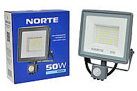 Прожектор NORTE Spotlight 1-NSP-1225 50W 6500К с датчиком движения