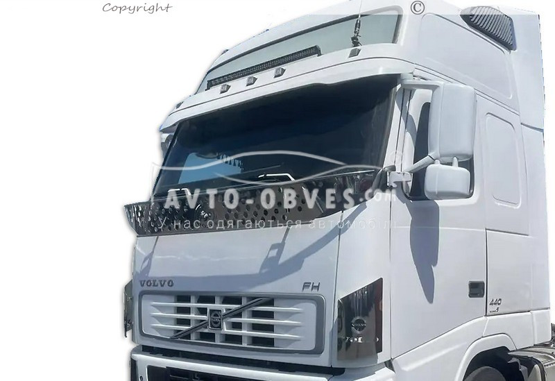Дефлектор капота мухобойка Volvo FH12, FH13 - фото 10 - id-p1617076140
