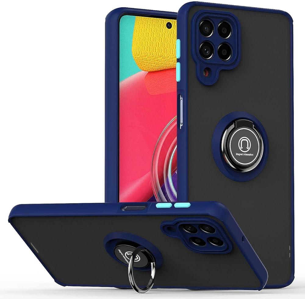Чохол бампер GKK LikGus Magnetic Ring з підставкою для Samsung Galaxy M53 5G M536 Blue