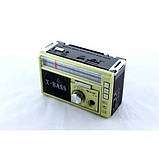 Радіоприймач-бездротова колонка GOLON RX-382 на акумуляторі, від мережі 220 V і батарейок,фонар ( FM/ AM/SW), фото 2