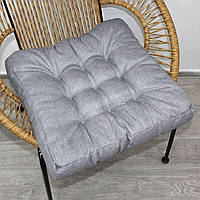 Подушка для стульев (50x50х8 см) "Хит" цвет светло-серый 84-017