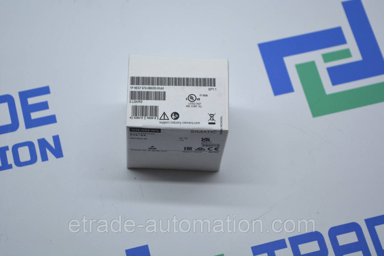 Сполучний штекер Siemens 6ES7972-0BA30-0XA0