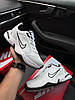 Чоловічі кросівки Nike Air Max Monarch IV All White Black Взуття Найк Аїр Макс Монарх білі шкіряні демісезон, фото 7