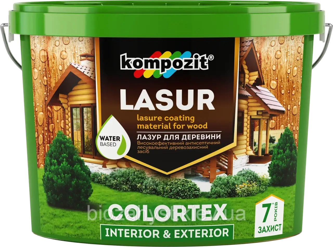 Лазурь для деревини Colortex - прозорий 2.5л Композит