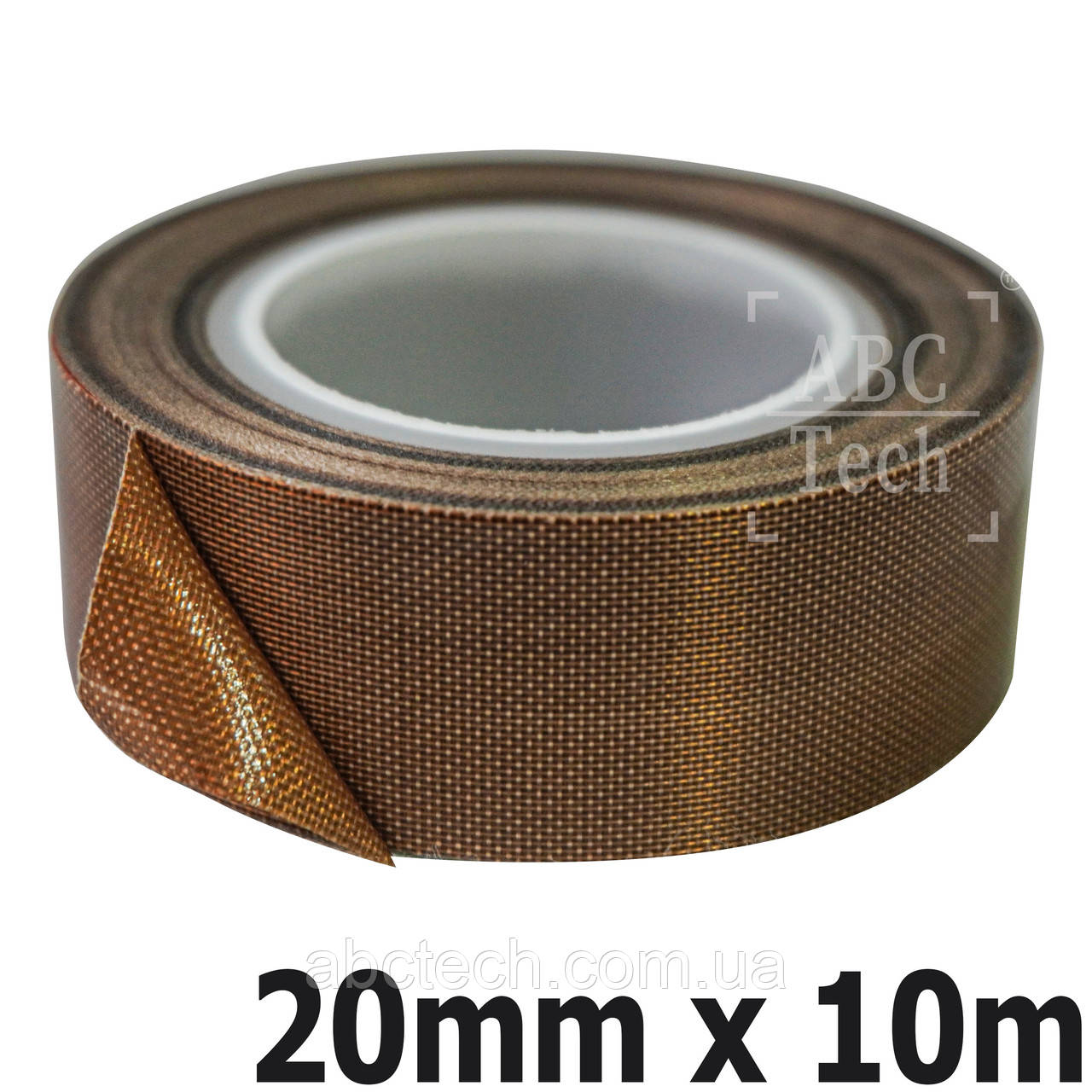 Тефлоновий ролик на клею 20 мм Намотування тефлону 80 мкм Моток 10 метрів Стрічка з покриттям PTFE 7008, фото 1