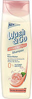 Шампунь Wash&Go Intense Softness c розовой водой для сухих и поврежденных волос 200 ml