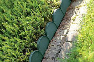 Бордюр садовий Prosperplast GARDEN LINE, темно-зелений, 10 м, фото 2