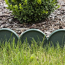 Бордюр садовий Prosperplast GARDEN LINE, темно-зелений, 10 м, фото 3