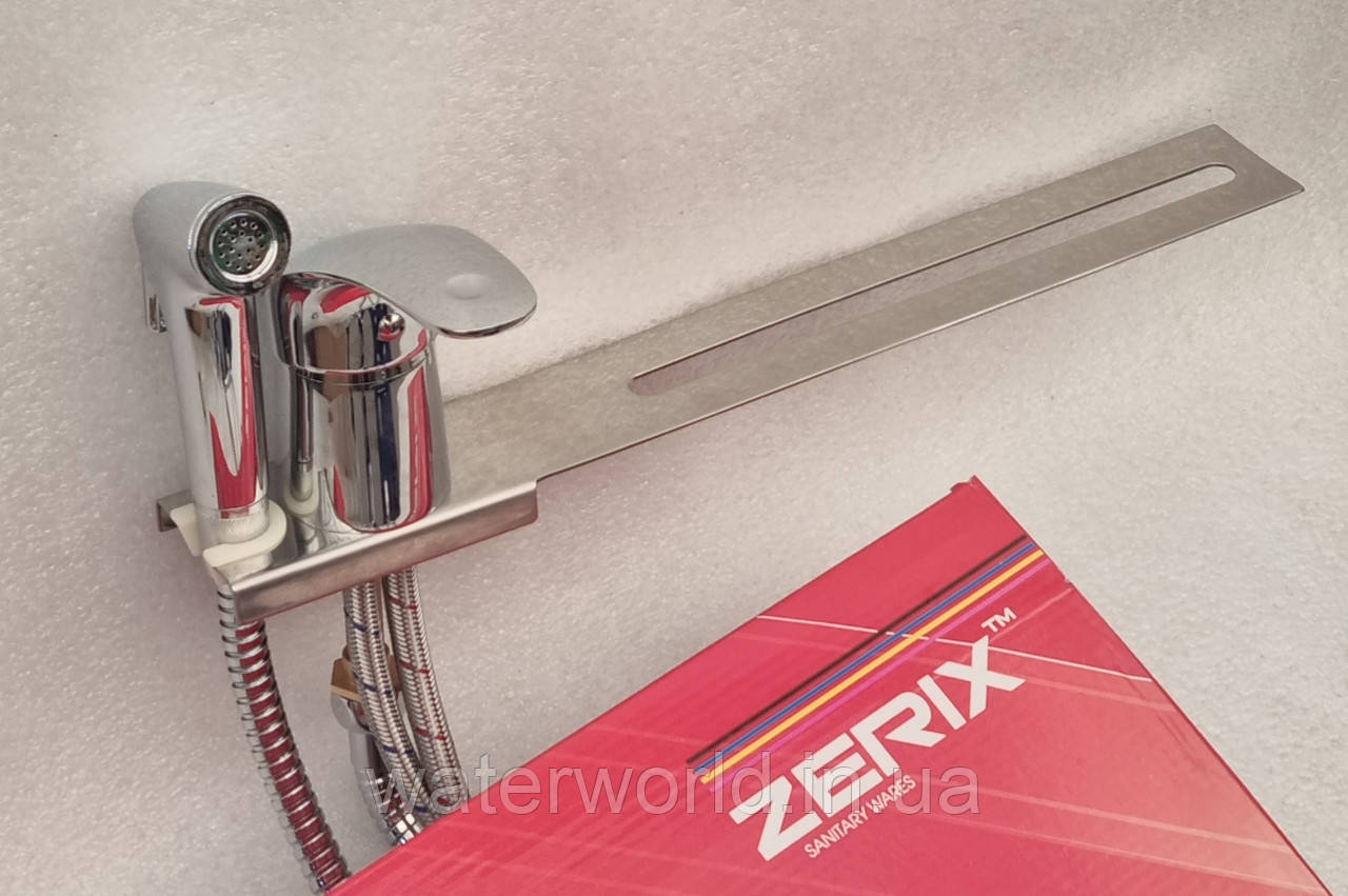Змішувач із гігієнічним душем з монтажем на унітаз zerix LR 5221, фото 1