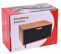 Хлібниця KLAUSBERG KB-7399 Чорна + бамбук, фото 8