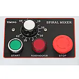 Тістоміс спіральний LT-10, 10 л, одношвидкісний, 220В, ланцюговий привід, до 6 кг тіста, фото 3