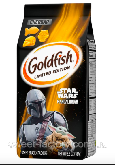 Крекер Goldfish Limited Edition Star Wars The Mandalorian Grogu & Ahsoka 187g, фото 1