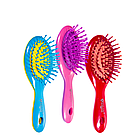 Щітка для волосся масажна Salon Professional, Блакитна, фото 5
