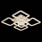 Світлодіодна люстра 125 Вт з підсвічуванням основи та пультом д/к колір каркасу білий D-A9201/4+1WH LED 3color dimmer, фото 2