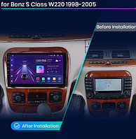 Junsun 4G Android магнітола для Mercedes Benz S Class W220 S280 S320 S350 S400 S430 S500 S600 1998-2005