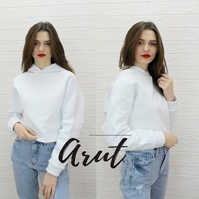 Біле худі на флісі,РОЗМІР ТІЛЬКИ  38(XS)